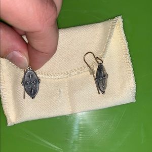 Brand new never worn James Avery cross earrings